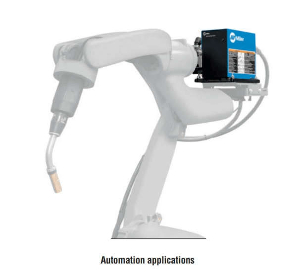 Miller Auto-Continuum Wire Drive, Left 301207 Robot Hand with machine Miller Auto-Continuum Wire Drive, Left 301207 Robot Hand with machine